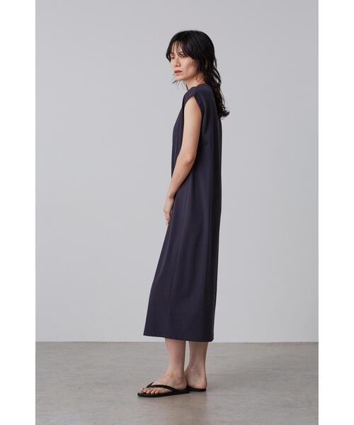 YLEVE(イレーヴ)の「YLEVE / ORGANIC COTTON BIO NO SLEEVE ONE PIECE(ワンピース・レディース・ピンク/ブラウン/ネイビー・1)」の6枚目の写真