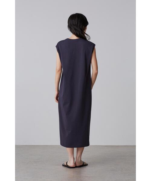YLEVE(イレーヴ)の「YLEVE / ORGANIC COTTON BIO NO SLEEVE ONE PIECE(ワンピース・レディース・ピンク/ブラウン/ネイビー・1)」の7枚目の写真