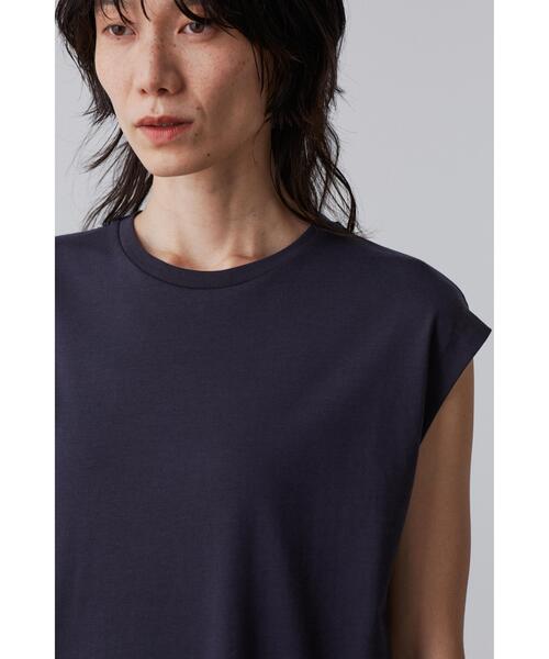 YLEVE(イレーヴ)の「YLEVE / ORGANIC COTTON BIO NO SLEEVE ONE PIECE(ワンピース・レディース・ピンク/ブラウン/ネイビー・1)」の9枚目の写真