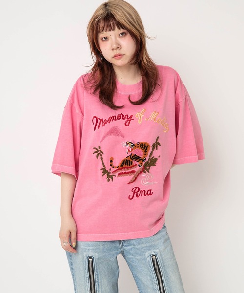 RNA(アールエヌエー)の「M2742 タイガーピグメントT(Tシャツ/カットソー・レディース・スミクロ/ピンク/パープル・MEDIUM)」の7枚目の写真
