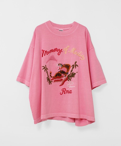 RNA(アールエヌエー)の「M2742 タイガーピグメントT(Tシャツ/カットソー・レディース・スミクロ/ピンク/パープル・MEDIUM)」の16枚目の写真