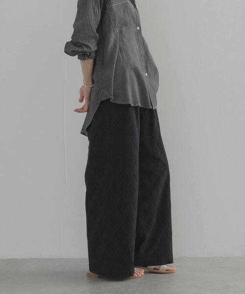 URBAN RESEARCH DOORS(アーバンリサーチドアーズ)の「レースイージーパンツ(その他パンツ・レディース・ブラック/オフホワイト・FREE)」の19枚目の写真