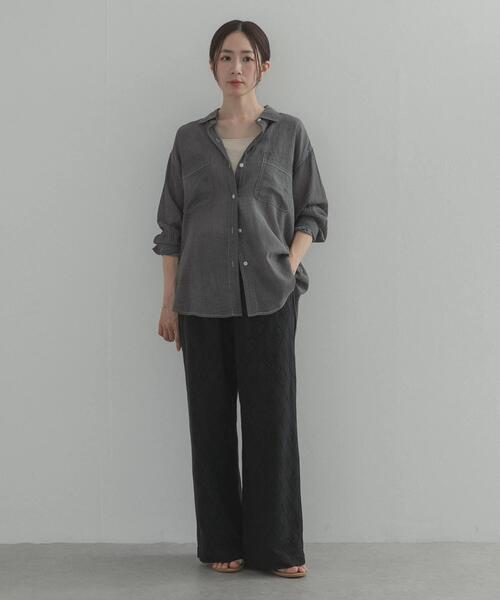URBAN RESEARCH DOORS(アーバンリサーチドアーズ)の「レースイージーパンツ(その他パンツ・レディース・ブラック/オフホワイト・FREE)」の22枚目の写真