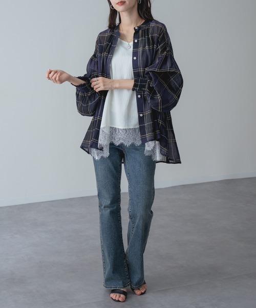 refinedworks(リファインドワークス)の「【refinedworks】ヒンヤリ快適な 接触冷感 裾レース キャミ(キャミソール・レディース・ホワイト/ブラウン/ブラック・FREE)」の21枚目の写真