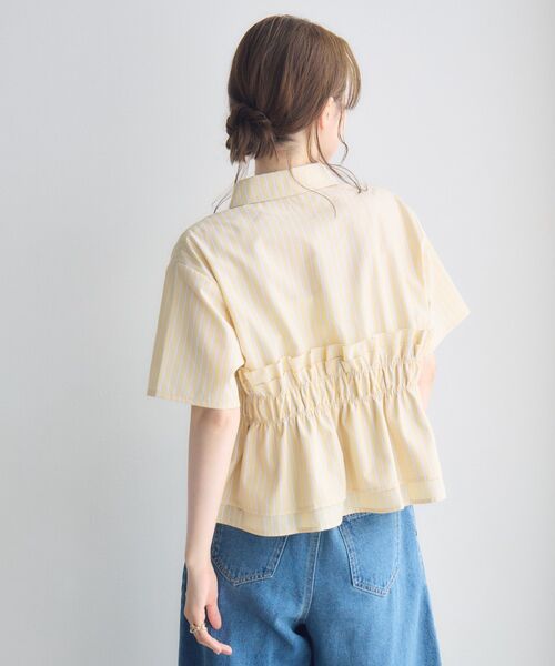 RETRO GIRL(レトロガール)の「フリルレイヤード半袖シャツ(シャツ/ブラウス・レディース・オフホワイト/ブルー系その他/イエロー系その他・FREE)」の18枚目の写真