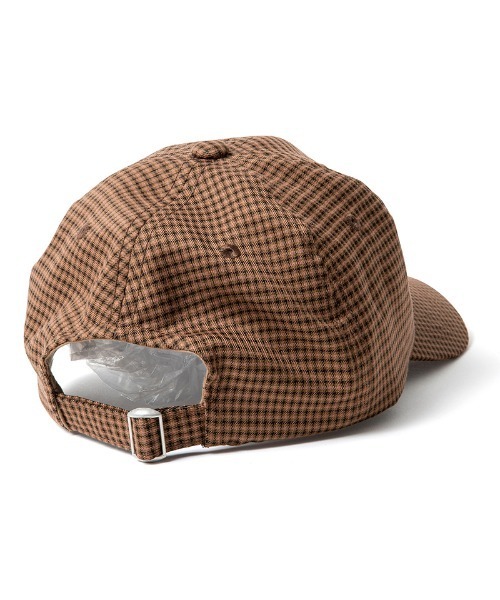 430(フォーサーティ)の「mko13789-PIN CHECK CAP キャップ(26-167)(キャップ・メンズ・ネイビー/ブラウン・FREE)」の4枚目の写真