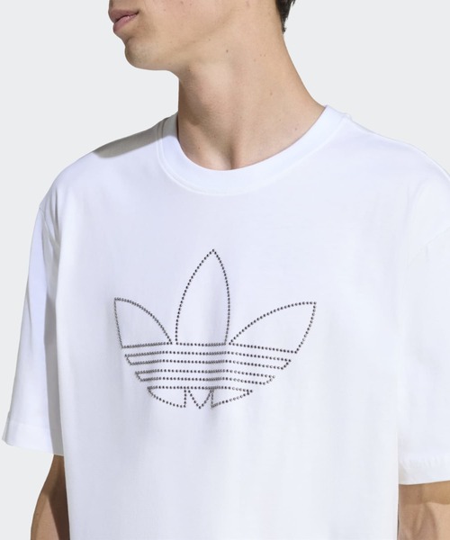 adidas(アディダス)の「スタッテッド ティー / アディダスオリジナルス adidas Originals(Tシャツ/カットソー・メンズ・ホワイト・X-LARGE/X-SMALL/MEDIUM/SMALL/3XL/XX-LARGE/LARGE)」の5枚目の写真