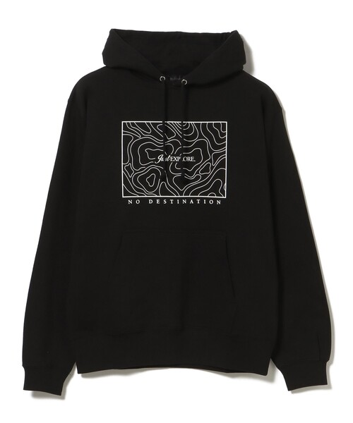 BEAMS T(ビームスティー)の「【SPECIAL PRICE】"NO DESTINATION" Hoodie(スウェット・メンズ・ブラウン/ブラック・S/L/M/XL)」の3枚目の写真