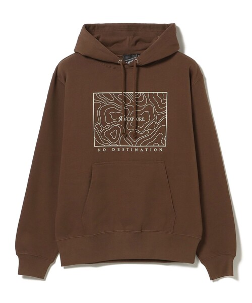 BEAMS T(ビームスティー)の「【SPECIAL PRICE】"NO DESTINATION" Hoodie(スウェット・メンズ・ブラウン/ブラック・S/L/M/XL)」の6枚目の写真
