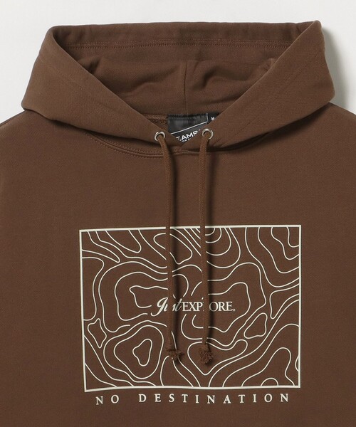 BEAMS T(ビームスティー)の「【SPECIAL PRICE】"NO DESTINATION" Hoodie(スウェット・メンズ・ブラウン/ブラック・S/L/M/XL)」の7枚目の写真