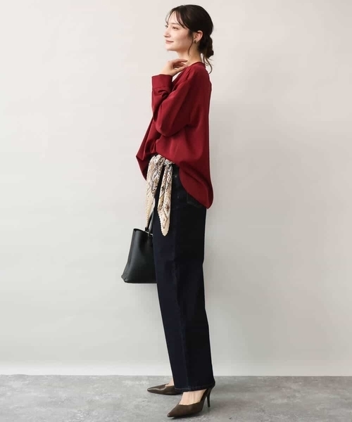MK MICHEL KLEIN（エムケーミッシェルクラン）の「[UVカット/洗える]パッチポケットデザインブラウス（シャツ/ブラウス・レディース・ホワイト/モカ/ワイン・38）」の7枚目の写真
