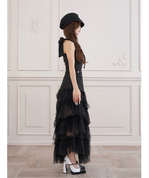 Darich(ダーリッチ)の「バックリボンチェーンツイードトップス(その他トップス・レディース・ブラック/ホワイト/ベージュ/ブラウン・FREE)」の9枚目の写真