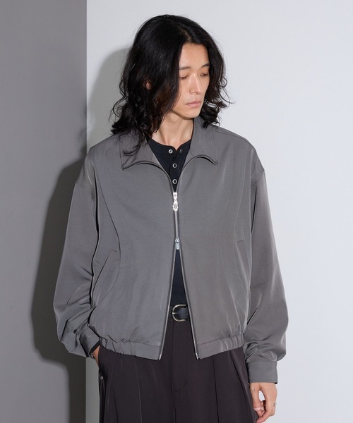 LUXURY＋EASY】＜イージーケア＞CURVE LINE COMPACT BLOUSON/ラグ