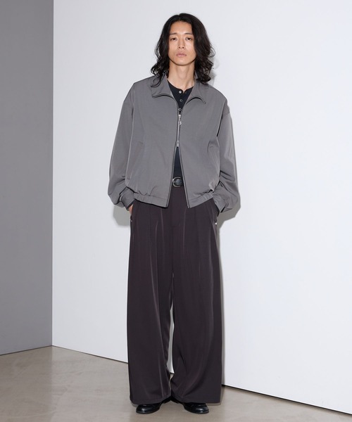 RAGEBLUE(レイジブルー)の「【LUXURY+EASY】<イージーケア>CURVE LINE COMPACT BLOUSON/ラグイージーカーブラインコンパクトブルゾン(ブルゾン・メンズ・ブラック/パープル/グレー・MEDIUM/LARGE)」の7枚目の写真