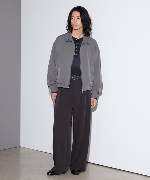 RAGEBLUE(レイジブルー)の「【LUXURY+EASY】<イージーケア>CURVE LINE COMPACT BLOUSON/ラグイージーカーブラインコンパクトブルゾン(ブルゾン・メンズ・ブラック/パープル/グレー・MEDIUM/LARGE)」の10枚目の写真