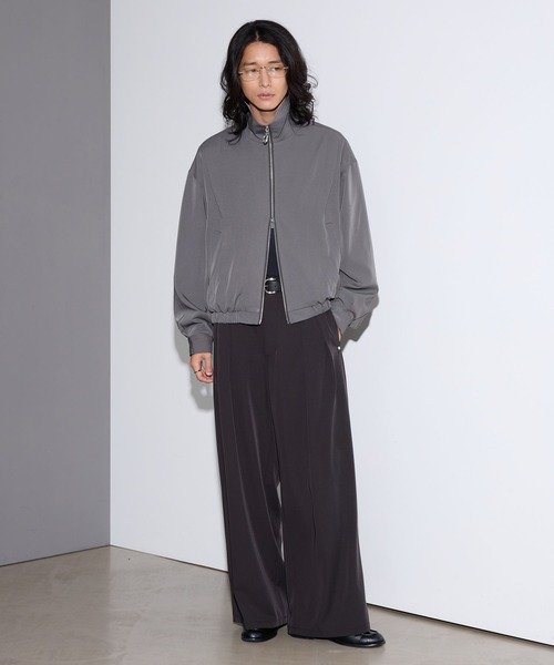 RAGEBLUE(レイジブルー)の「【LUXURY+EASY】<イージーケア>CURVE LINE COMPACT BLOUSON/ラグイージーカーブラインコンパクトブルゾン(ブルゾン・メンズ・ブラック/パープル/グレー・MEDIUM/LARGE)」の12枚目の写真