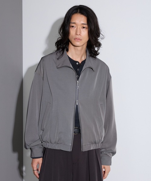 RAGEBLUE(レイジブルー)の「【LUXURY+EASY】<イージーケア>CURVE LINE COMPACT BLOUSON/ラグイージーカーブラインコンパクトブルゾン(ブルゾン・メンズ・ブラック/パープル/グレー・MEDIUM/LARGE)」の13枚目の写真