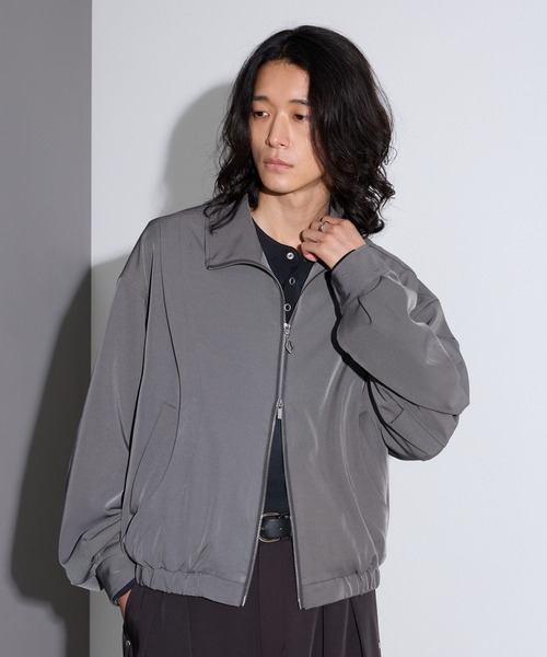 RAGEBLUE(レイジブルー)の「【LUXURY+EASY】<イージーケア>CURVE LINE COMPACT BLOUSON/ラグイージーカーブラインコンパクトブルゾン(ブルゾン・メンズ・ブラック/パープル/グレー・MEDIUM/LARGE)」の15枚目の写真