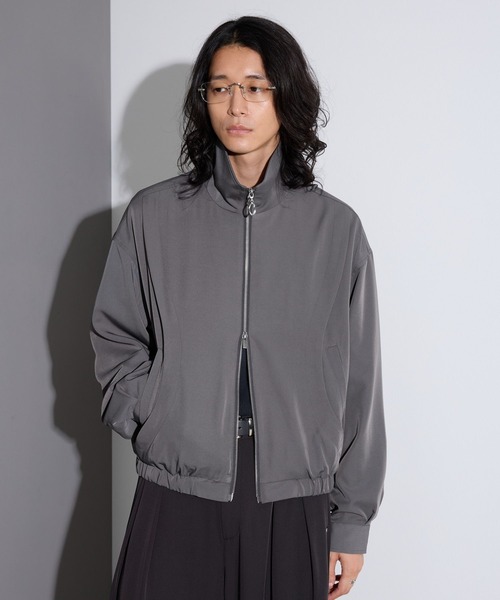 RAGEBLUE(レイジブルー)の「【LUXURY+EASY】<イージーケア>CURVE LINE COMPACT BLOUSON/ラグイージーカーブラインコンパクトブルゾン(ブルゾン・メンズ・ブラック/パープル/グレー・MEDIUM/LARGE)」の17枚目の写真