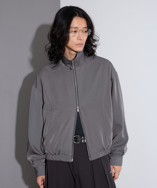 RAGEBLUE(レイジブルー)の「【LUXURY+EASY】<イージーケア>CURVE LINE COMPACT BLOUSON/ラグイージーカーブラインコンパクトブルゾン(ブルゾン・メンズ・ブラック/パープル/グレー・MEDIUM/LARGE)」の18枚目の写真