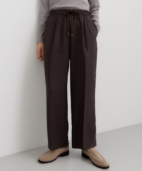THE SHOP TK (ザ ショップ ティーケー )の「ネップツイードイージーワイドパンツ(その他パンツ・レディース・ブラック系3/ダークブラウン系3・12/13)」の2枚目の写真