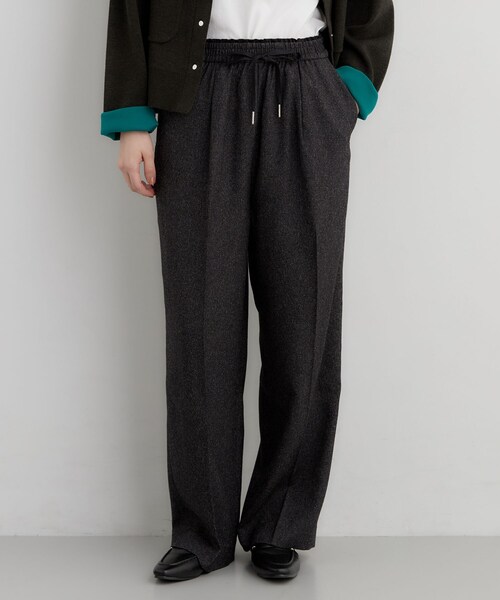 THE SHOP TK (ザ ショップ ティーケー )の「ネップツイードイージーワイドパンツ(その他パンツ・レディース・ブラック系3/ダークブラウン系3・12/13)」の3枚目の写真