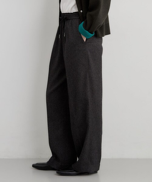 THE SHOP TK (ザ ショップ ティーケー )の「ネップツイードイージーワイドパンツ(その他パンツ・レディース・ブラック系3/ダークブラウン系3・12/13)」の4枚目の写真