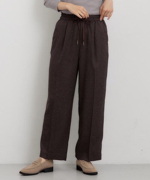 THE SHOP TK (ザ ショップ ティーケー )の「ネップツイードイージーワイドパンツ(その他パンツ・レディース・ブラック系3/ダークブラウン系3・12/13)」の7枚目の写真
