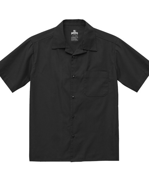 Ol' Basics(オールベーシックス)の「Ol' Basics(オール・ベーシックス) オープンカラーシャツ メンズ レディース ユニセックス 半袖 リス イラスト ロゴ バックプリント カジュアルシャツ 半袖シャツ 開襟シャツ トップス ワーク アメカジ カジュアル(シャツ/ブラウス・メンズ・ブラック/ダークネイビー・L/XL/M)」の9枚目の写真