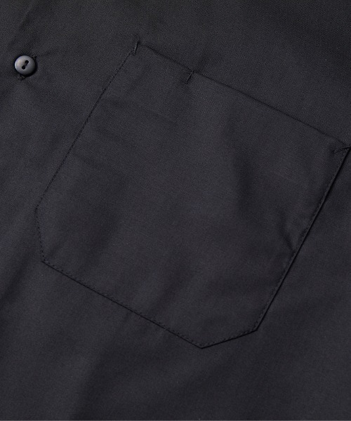 Ol' Basics(オールベーシックス)の「Ol' Basics(オール・ベーシックス) オープンカラーシャツ メンズ レディース ユニセックス 半袖 リス イラスト ロゴ バックプリント カジュアルシャツ 半袖シャツ 開襟シャツ トップス ワーク アメカジ カジュアル(シャツ/ブラウス・メンズ・ブラック/ダークネイビー・L/XL/M)」の6枚目の写真