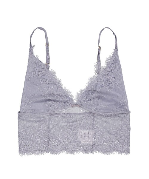 PROJECT WAVE(プロジェクトウェーブ)の「RACE BRA TOP-GRAY(Tシャツ/カットソー・レディース・アイボリー/グリーン/ブラウン/ライトグレー・FREE)」の1枚目の写真