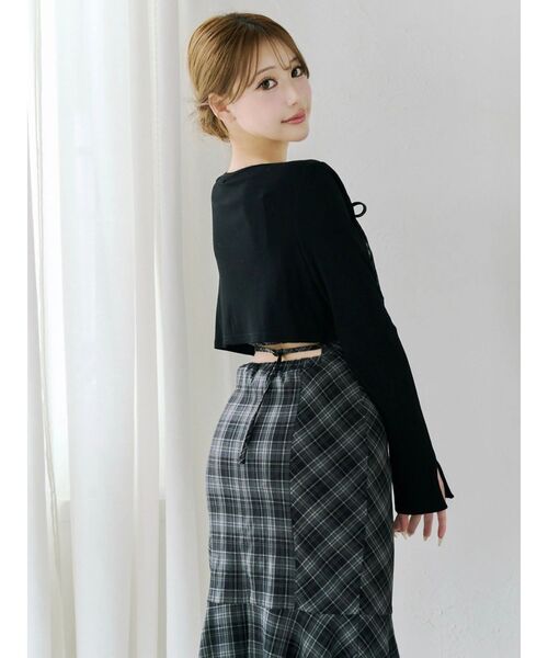 EATME（イートミー）の「マーメイドチェックワンピース（ワンピース・レディース・ブラック/ブラウン・SMALL/MEDIUM）」の11枚目の写真