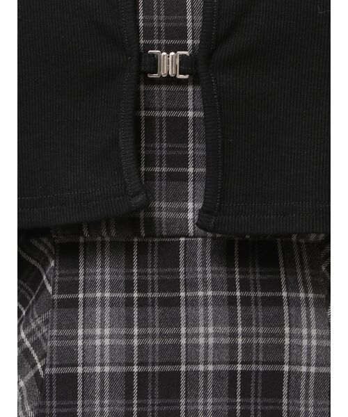 EATME（イートミー）の「マーメイドチェックワンピース（ワンピース・レディース・ブラック/ブラウン・SMALL/MEDIUM）」の21枚目の写真