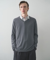 STUDIOUS | 【STUDIOUS】Smooth Silky VneckKnit(ニット/セーター)