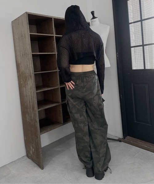 jiasecond.(ジアセカンド)の「【jiasecond.】ミリタリーカーゴパンツ / ボトムス カーゴパンツ カモフラ ミリタリー ルーズ グレー カーキ ZOZOTOWN限定(カーゴパンツ・レディース・カーキ/グレー・FREE)」の12枚目の写真