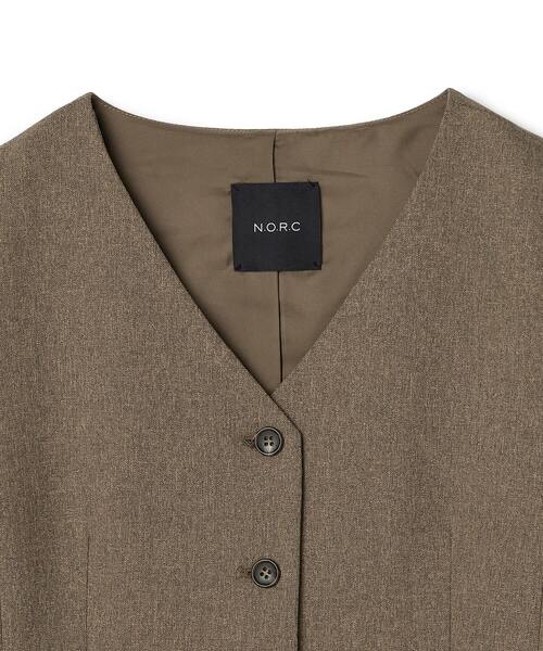 N.O.R.C（ノーク）の「メランジドライタッチベスト【ウォッシャブル】（ベスト・レディース・ブラウン/グレー・フリー）」の19枚目の写真