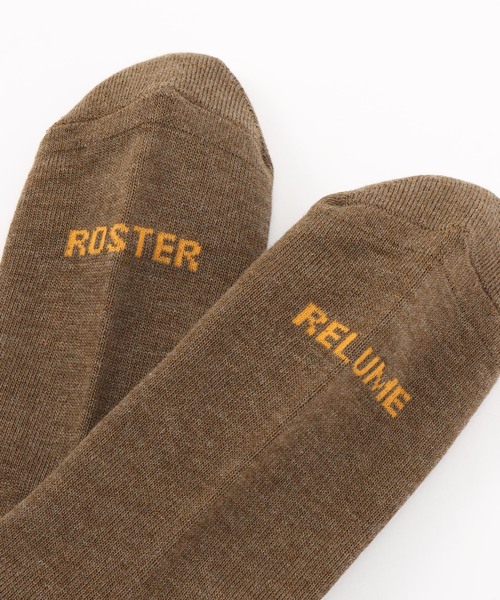 ROSTER SOX（ロスターソックス）の「ROSTER SOX/ロスターソックス 別注 PEACE ソックス（ソックス/靴下・メンズ・ホワイト×ホワイト/ブラウン・MEDIUM/LARGE）」の3枚目の写真