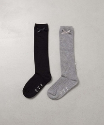 a.v.v（アーヴェヴェ）の「[KIDS]【19-21/22-24cm】リボンハイソックス（ソックス/靴下）」