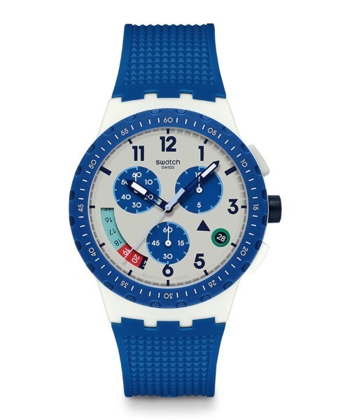 SWATCH(スウォッチ)の「TIME FLIES(アナログ腕時計・レディース・ブルー/グリーン・FREE)」の2枚目の写真