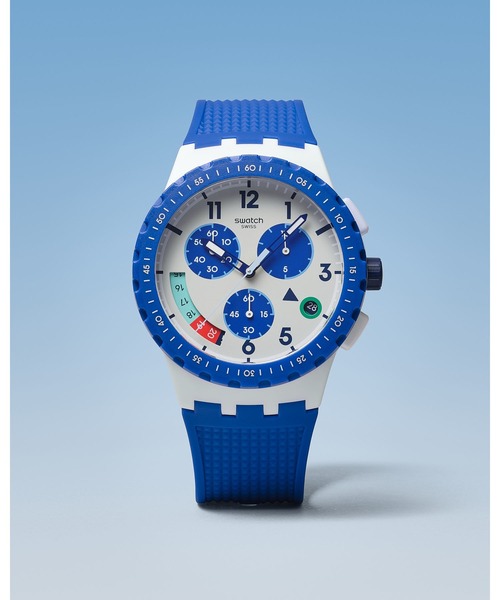 SWATCH(スウォッチ)の「TIME FLIES(アナログ腕時計・レディース・ブルー/グリーン・FREE)」の8枚目の写真