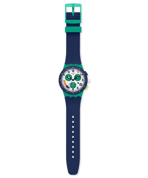 SWATCH(スウォッチ)の「TIME FLIES(アナログ腕時計・レディース・ブルー/グリーン・FREE)」の3枚目の写真