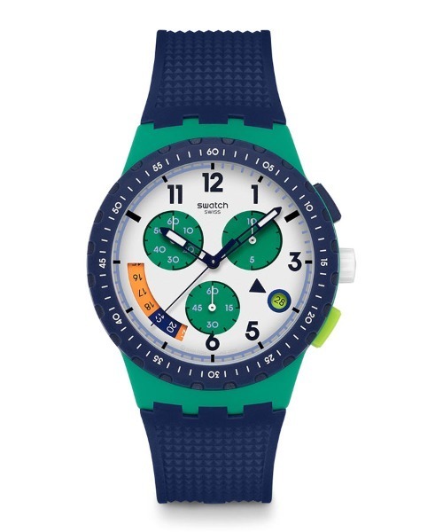 SWATCH(スウォッチ)の「TIME FLIES(アナログ腕時計・レディース・ブルー/グリーン・FREE)」の4枚目の写真