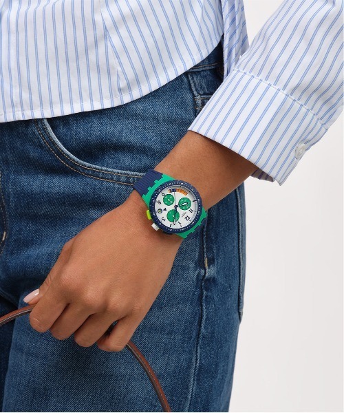 SWATCH(スウォッチ)の「TIME FLIES(アナログ腕時計・レディース・ブルー/グリーン・FREE)」の7枚目の写真