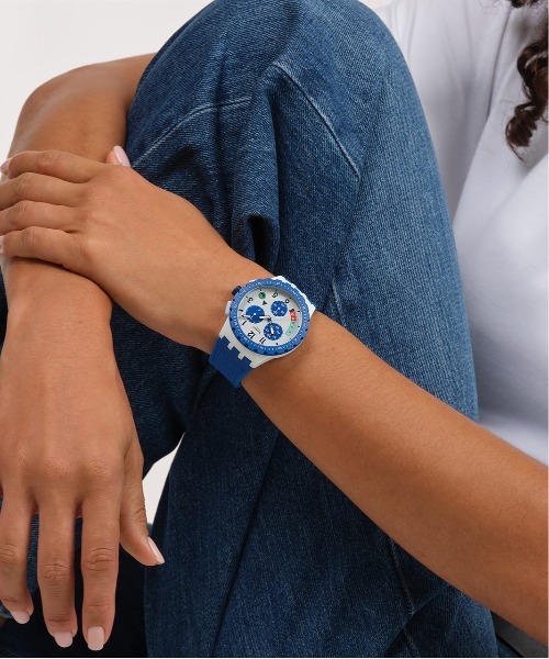 SWATCH(スウォッチ)の「TIME FLIES(アナログ腕時計・レディース・ブルー/グリーン・FREE)」の12枚目の写真