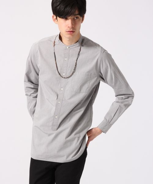 RAGEBLUE(レイジブルー)の「60/プルオーバーロングシャツ長袖/705725(シャツ/ブラウス・メンズ・グレー/ネイビー/ホワイト・LARGE/MEDIUM)」の14枚目の写真