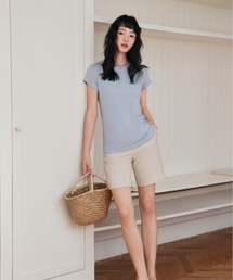 とろん、と涼しい メリノウール混 Tシャツ