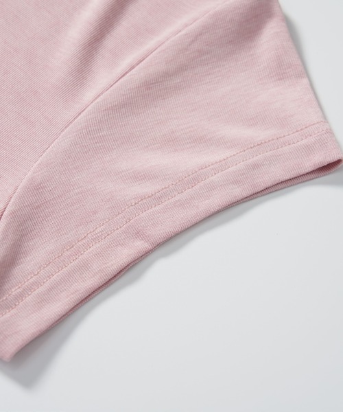 JOCOSA(ジョコサ)の「とろん、と涼しい メリノウール混 Tシャツ(Tシャツ/カットソー・レディース・ピンク/グレー/ダークグレー/ブルー/アイボリー/ブラック・M/L)」の21枚目の写真