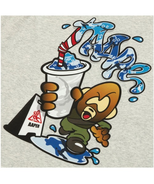 AAPE BY A BATHING APE（エーエイプバイアベイシングエイプ）の「AAPER "Fall Warning" LONG SLEEVE TEE（Tシャツ/カットソー・メンズ・オフホワイト・SMALL/MEDIUM/LARGE/X-LARGE）」の4枚目の写真