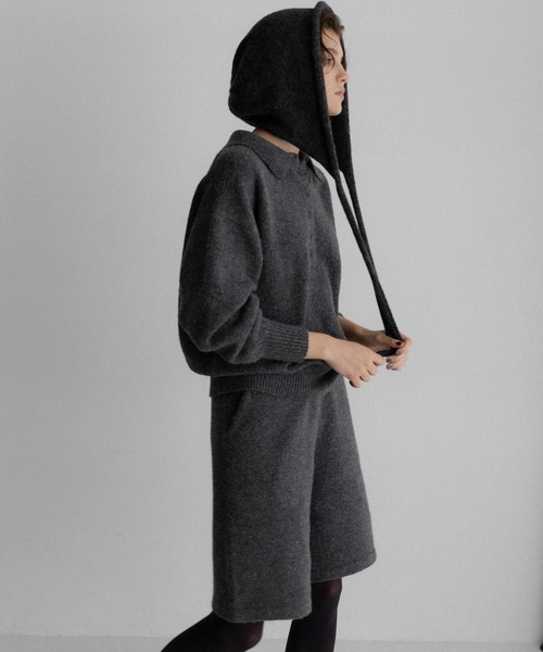 URBAN RESEARCH Sonny Label（アーバンリサーチサニーレーベル）の「ニットシャツXショートパンツSETUP（ニット/セーター・レディース・ブラウン/チャコールグレー・FREE）」の6枚目の写真