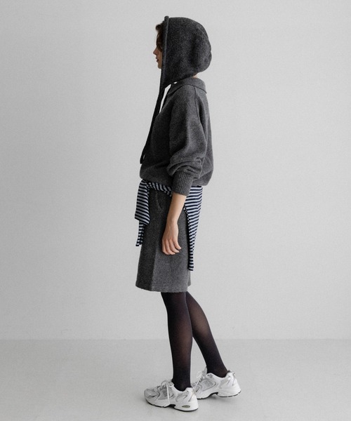 URBAN RESEARCH Sonny Label（アーバンリサーチサニーレーベル）の「ニットシャツXショートパンツSETUP（ニット/セーター・レディース・ブラウン/チャコールグレー・FREE）」の8枚目の写真